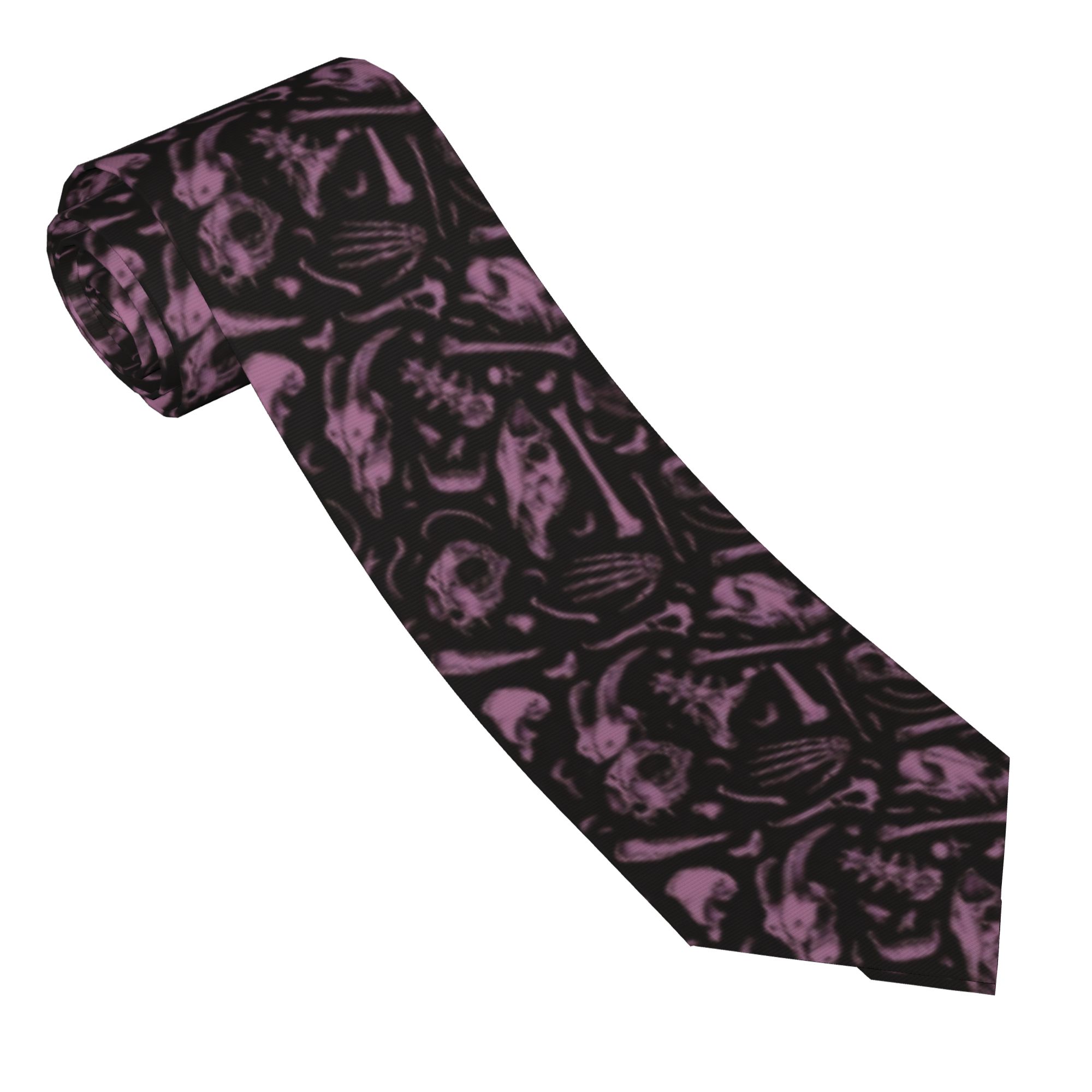 Skinny Tie Men - Halloween Gothic Coquette Necktie Unisex Polyester