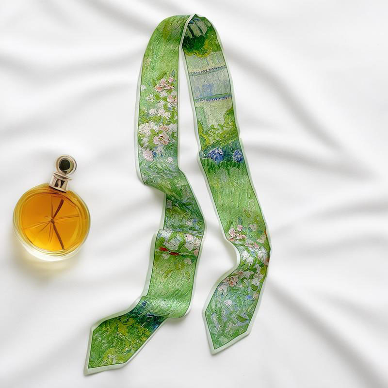 Head Wrap Turban - Prints Long Hairband Skinny Neckerchief Women