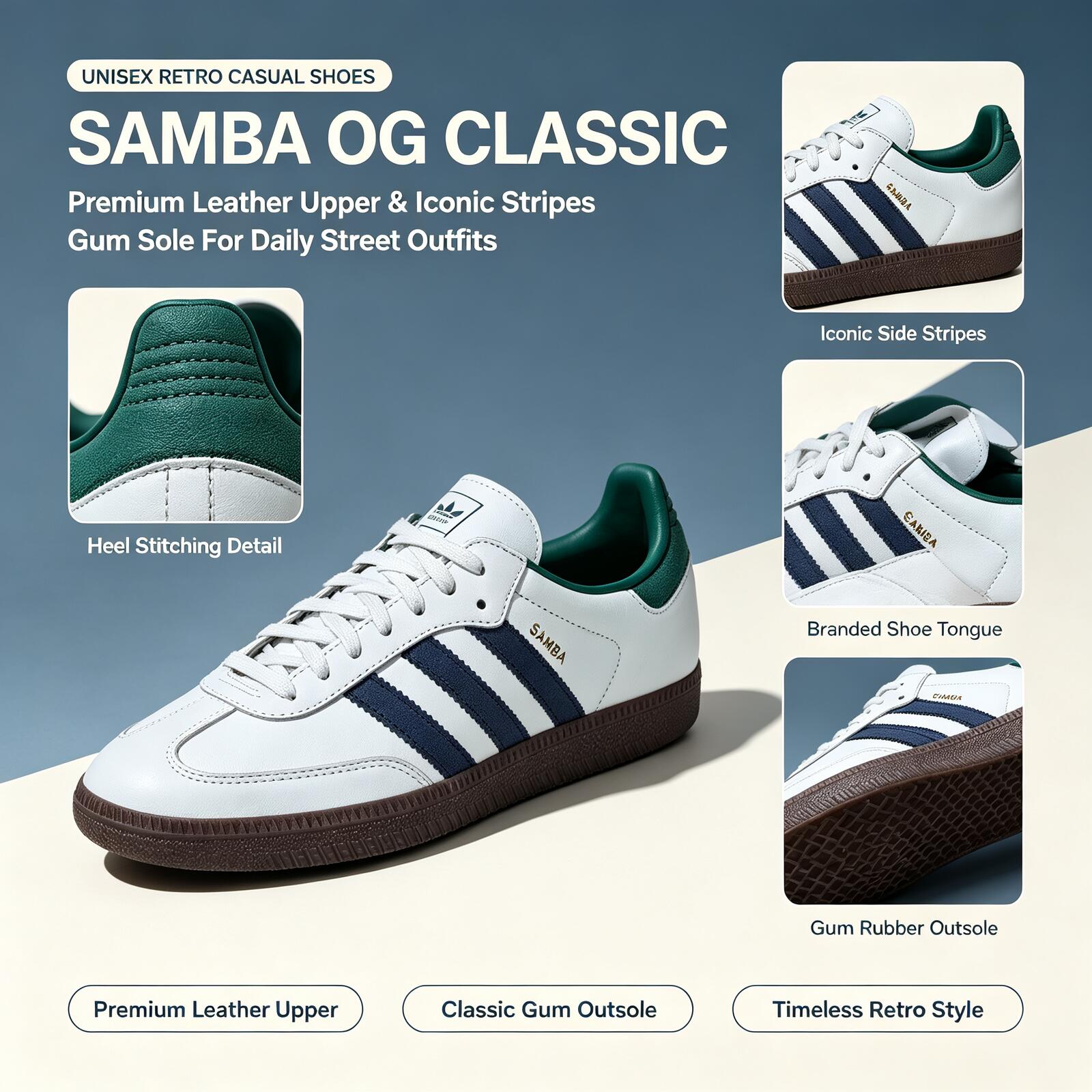 Official Adidas Genuine SAMBA  - đánh giá và giá Adidas Shoes Samba