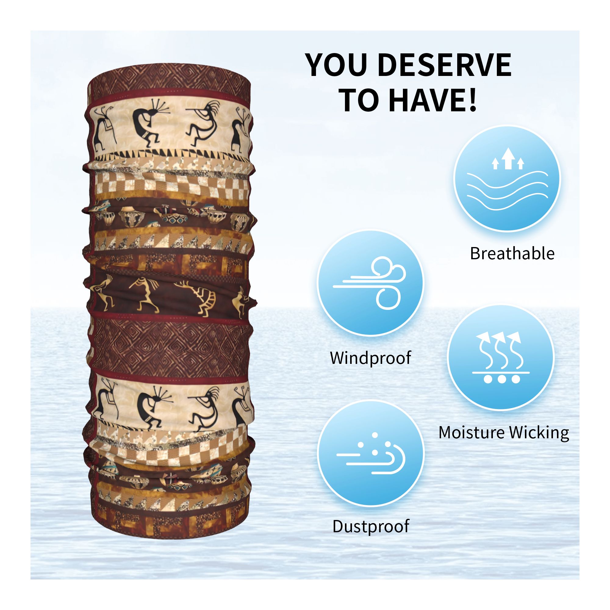 Custom Kokopelli Winter Headba - đánh giá và giá Neck Warmer Tube