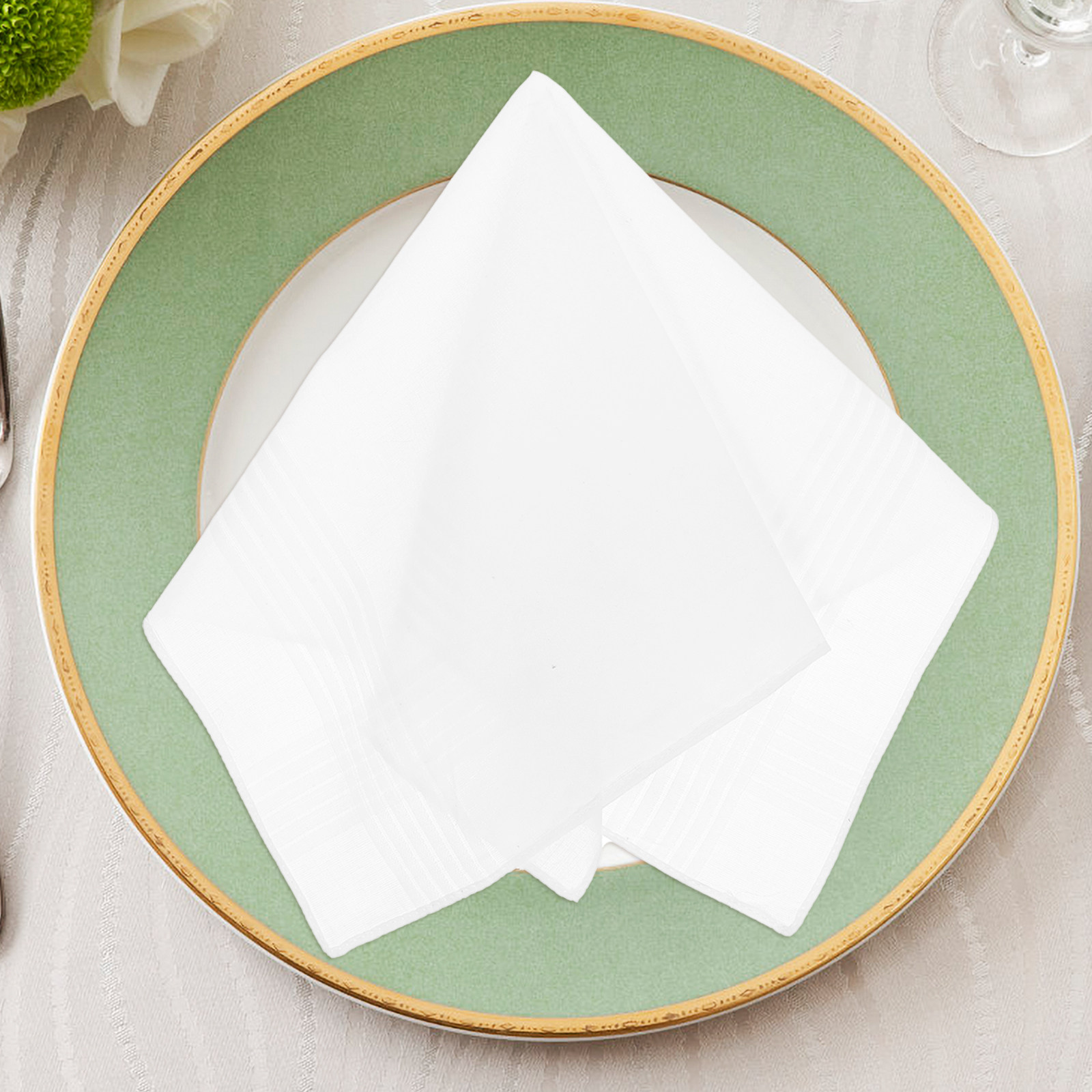 3Pcs Pure White Handkerchief S - đánh giá và giá Handkerchief Cotton Men