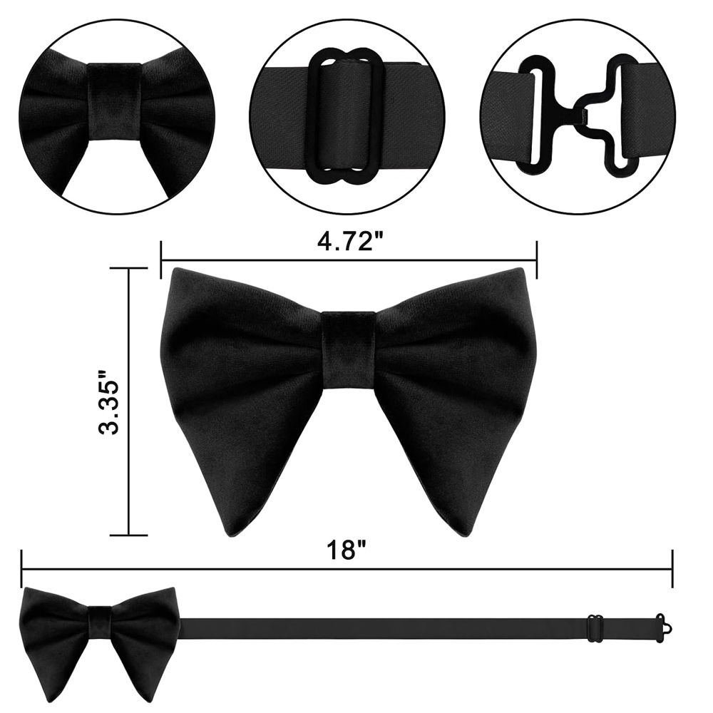 Men's Velvet Bow Ties Pre Tied - đánh giá và giá Bow Tie Pre Tied