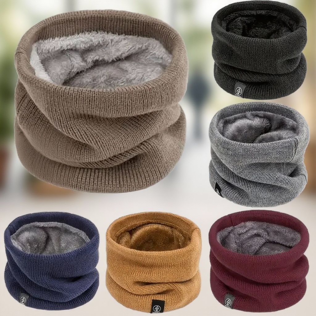 Warm Knitted Scarf Thickened P - đánh giá và giá Neck Warmer Tube