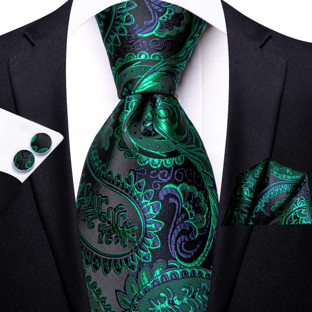 Họa Tiết Paisley Sọc Xanh Lụa  - đánh giá và giá Silk Tie Striped