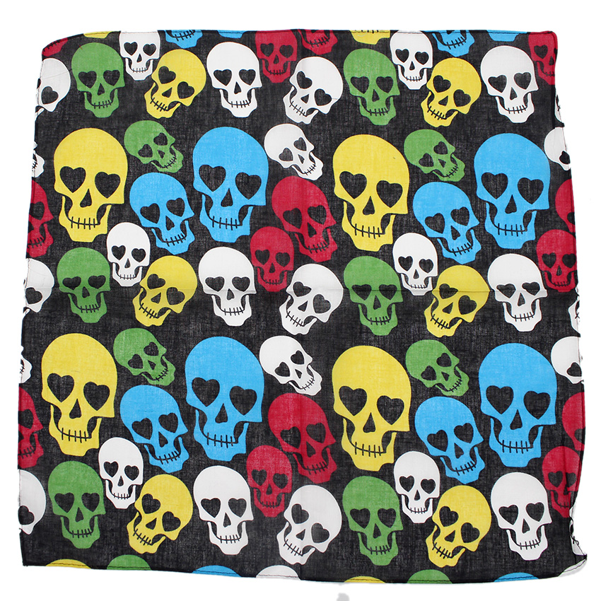 Đầu Lâu Cao Su Vuông Khăn 100% - đánh giá và giá Bandana Cotton
