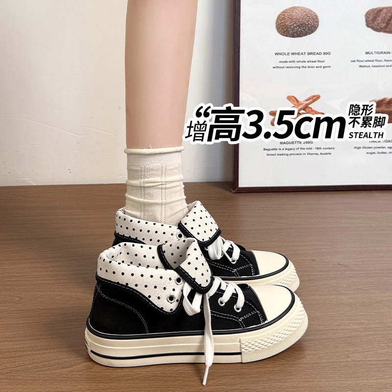 New High Help Canvas Shoes Dot - đánh giá và giá Vans Shoes Old Skool
