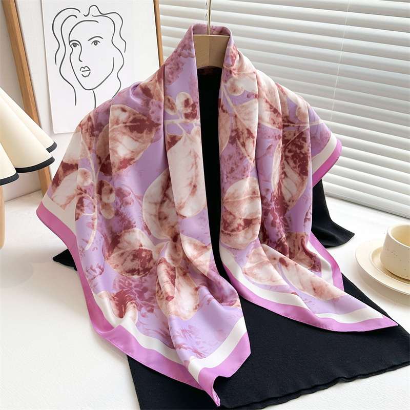 Retro 90cm Printed Large Squar - đánh giá và giá Scarf Silk Square