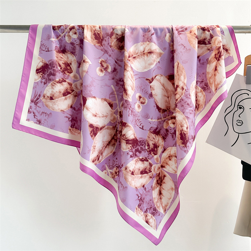 Retro 90cm Printed Large Squar - đánh giá và giá Scarf Silk Square