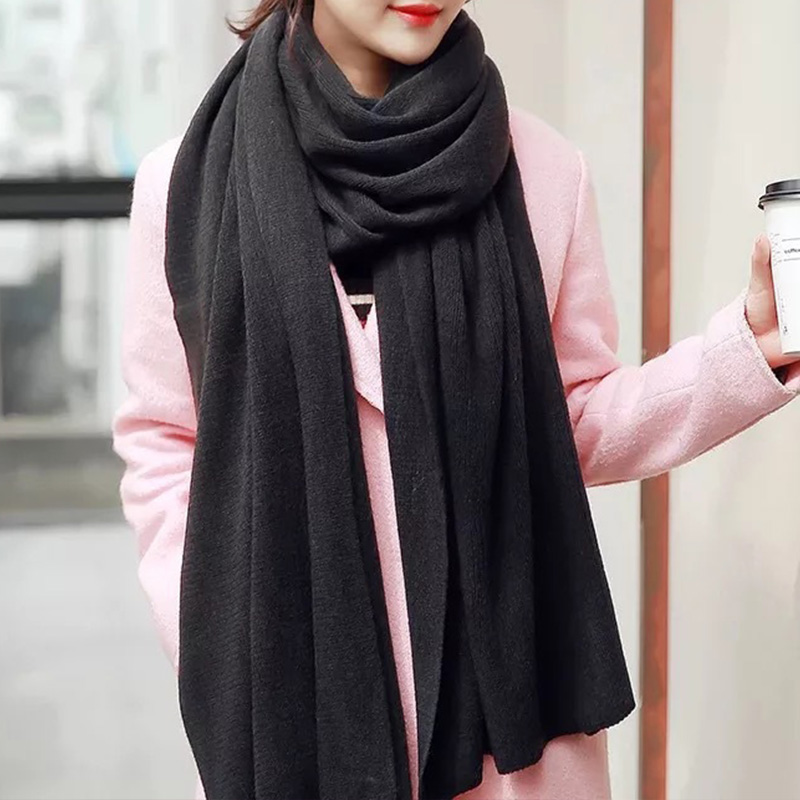 Solid Color Imitation Cashmere - đánh giá và giá Muffler Men Wool