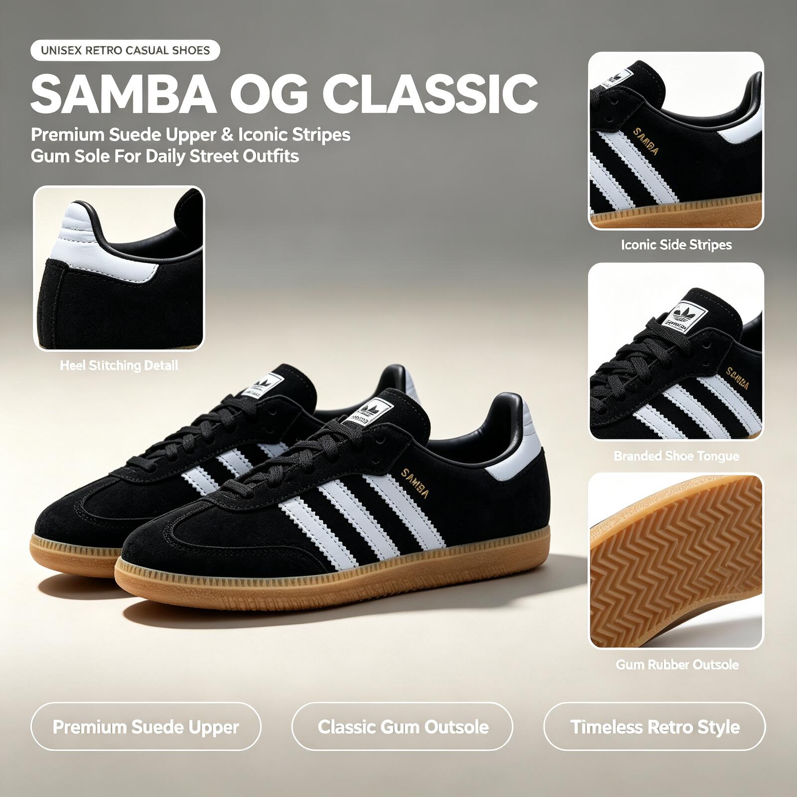 Official Adidas Genuine SAMBA  - đánh giá và giá Adidas Shoes Samba